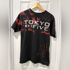 Tokyo five Y2K Graphic Tee men’s size medium double sided